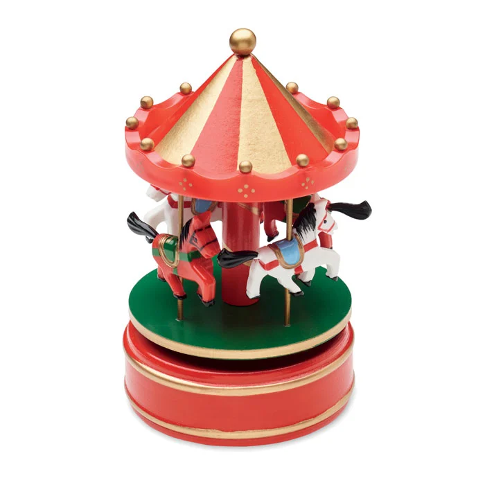 Miniatuurne karusselliga muusikakarp
