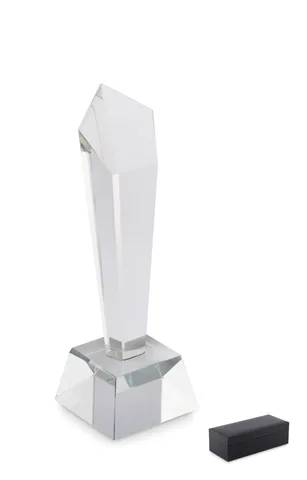 Crystal award in a gift box