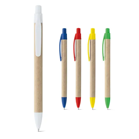 REMI. Ballpoint pen made from 100% recycled paper with clip