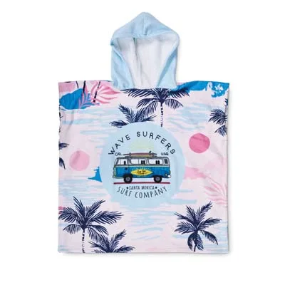 Full colour kids poncho