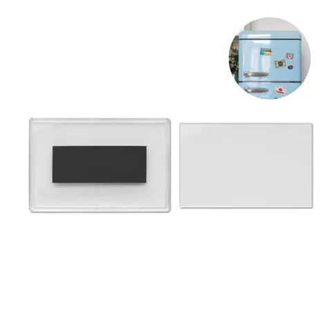 Acrylic photo magnet rectangular