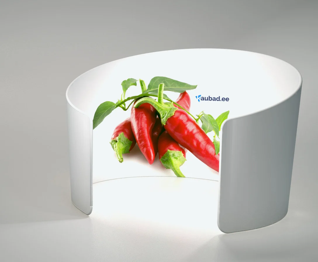 Rund tygdisplay