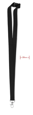 Lanyard with metal hook 20 mm