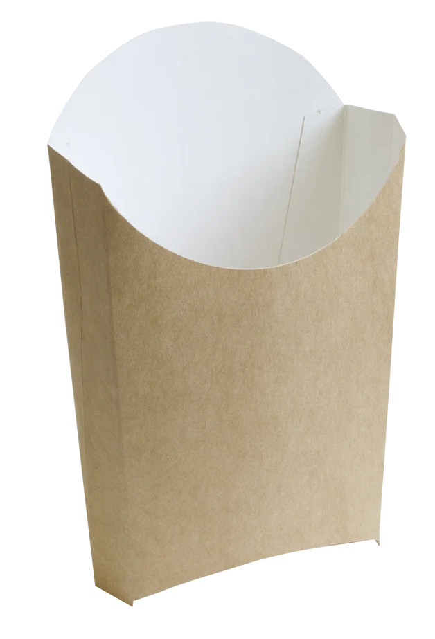 Pommes frites-förpackning i kraftpapper