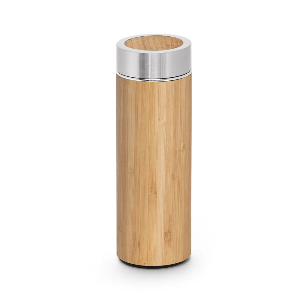 NATUREL. Termoflaska i bambu och rostfritt stål (90 % återvunnet) 430 mL