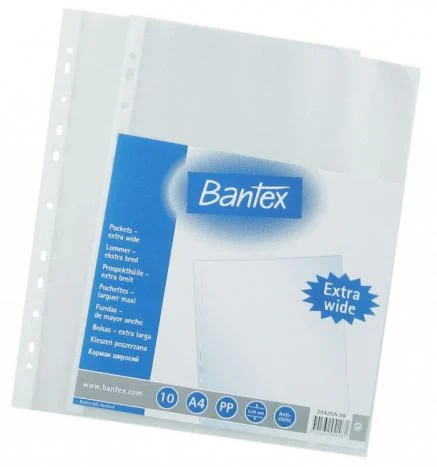 Dokumentficka i plast A4 50 mic BANTEX