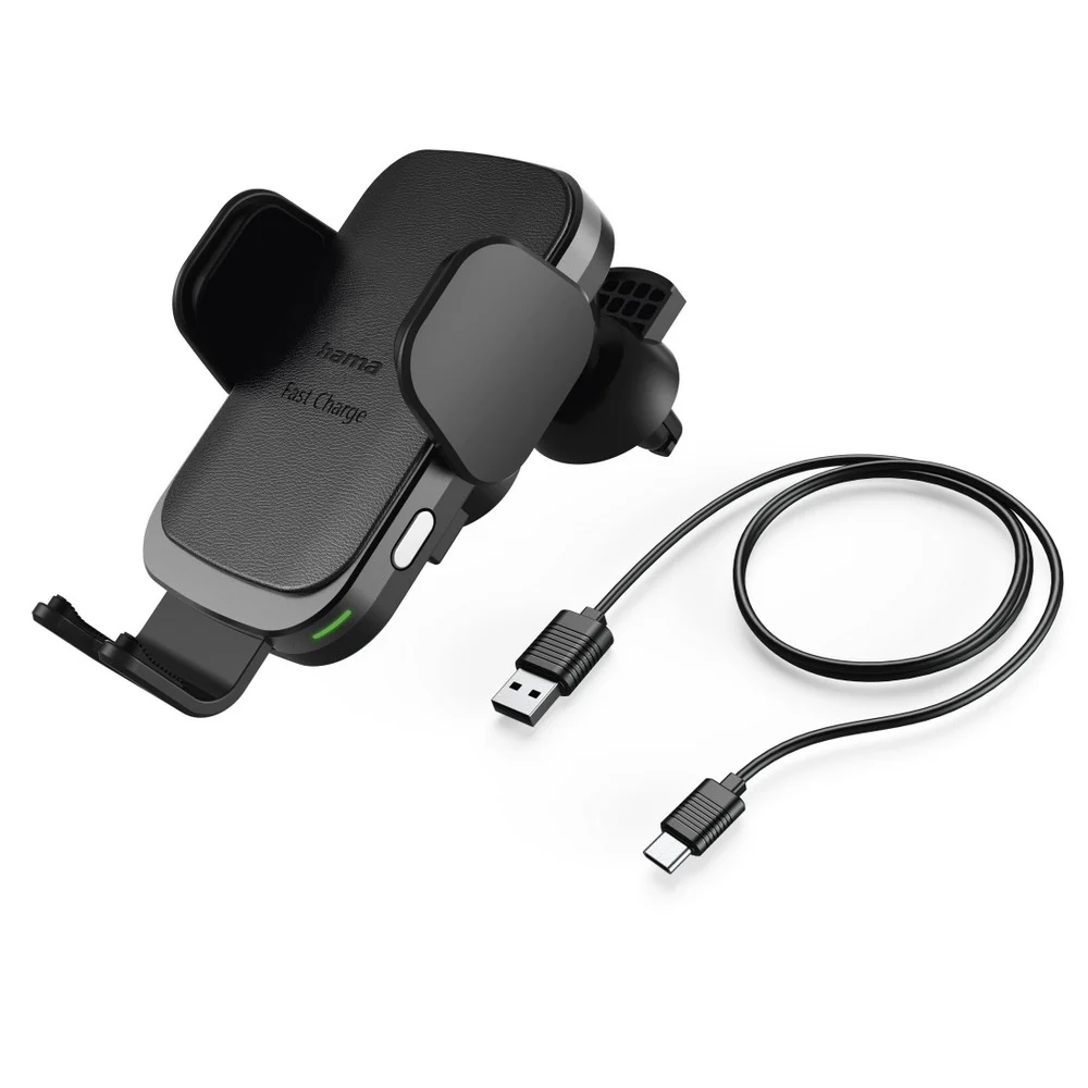 Mobile phone holder for car, wireless charger 10W Hama