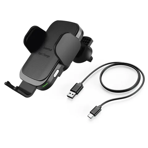 Mobile phone holder for car, wireless charger 10W Hama