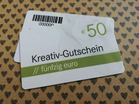Geschenkkarten mit Barcode / Nummerierung