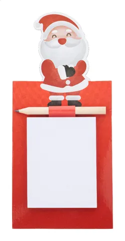 Julliste magnetiskt julanteckningsblock, jultomte