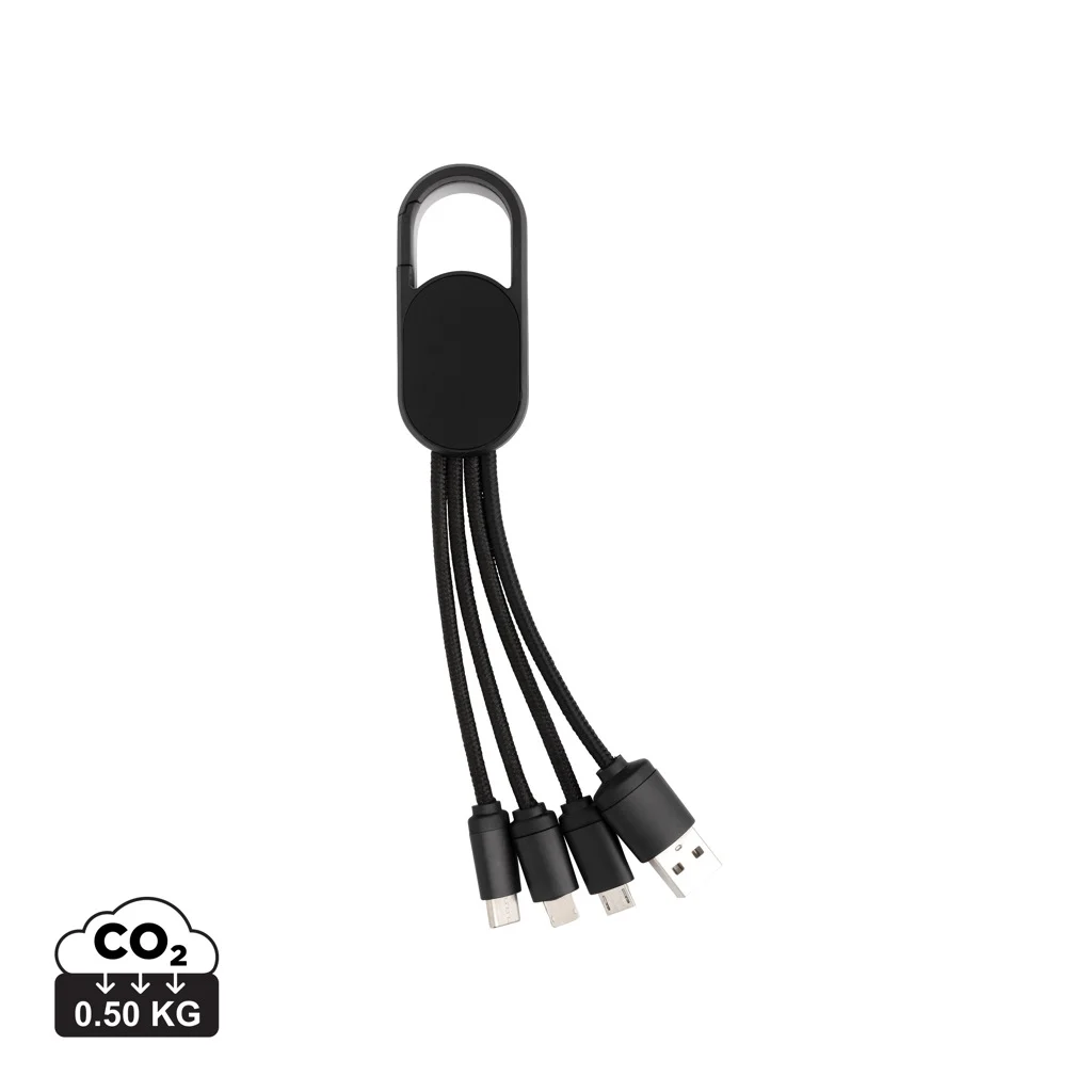 4-i-1-kabel med karbinhake