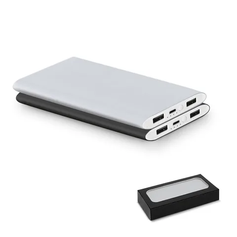NOBEL. Powerbank 7 200 mAh i återvunnen aluminium (100 % rAL)