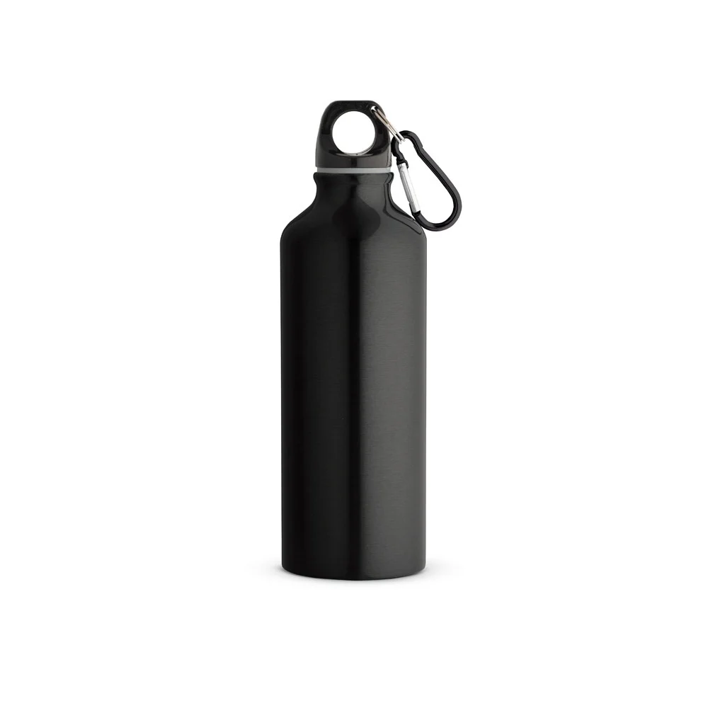 RE-LANDSCAPE M. Återvunnen aluminiumflaska (100% rAL) med karbinhake 530 mL