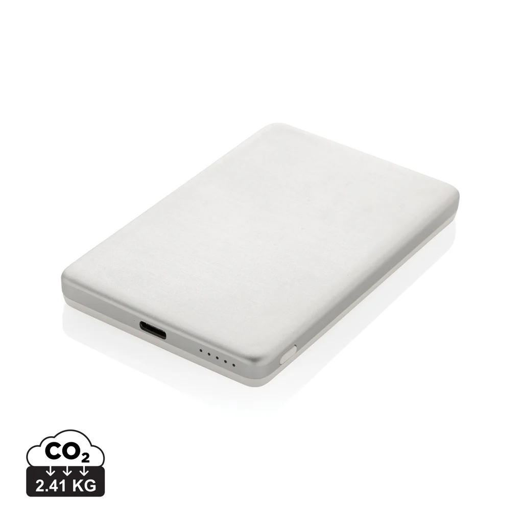 Orion RCS powerbank i återvunnen aluminium 5000 mah 5W med magnetfäste