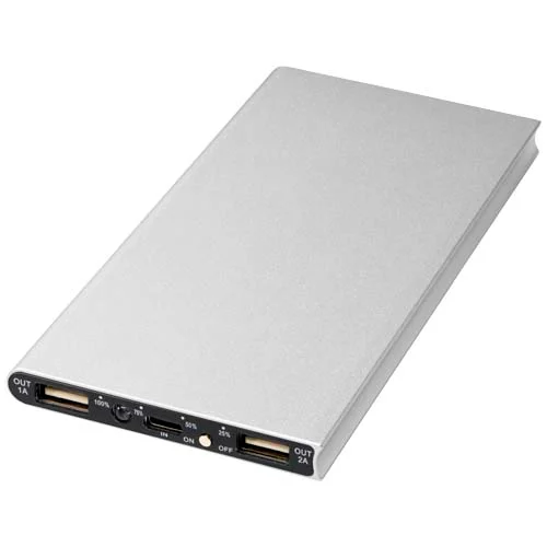 Plate 8 000 mAh powerbank i aluminium