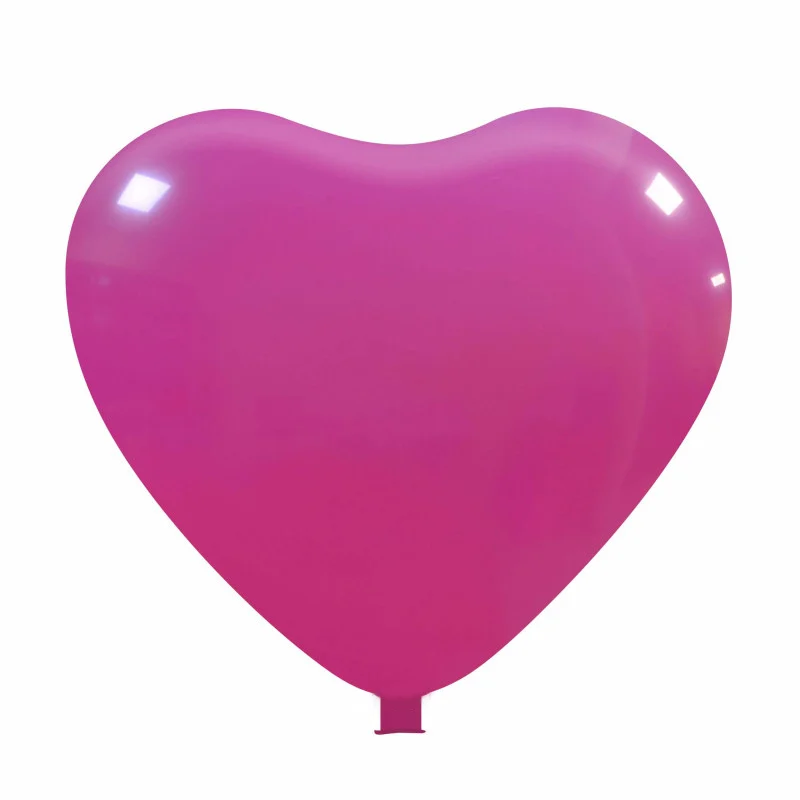 Hjärtformade jätteballonger, tryckta, Ø 65 cm / omkrets 170 cm / 25 tum