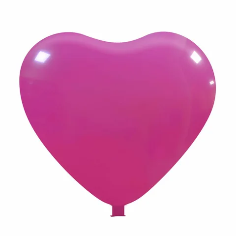 Hjärtformade jätteballonger, tryckta, Ø 65 cm / omkrets 170 cm / 25 tum