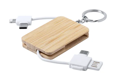 Nyckelring med USB-laddkabel Edulis