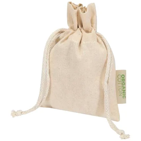 Odisha 140 g/m² presentpåse av ekologiskt OCS-material – 15 x 10 cm