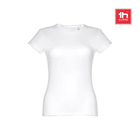THC SOFIA WH. T-shirt i bomull för damer. vit färg