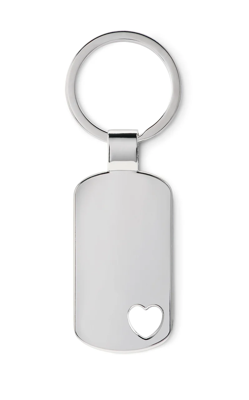 Key ring with heart detail