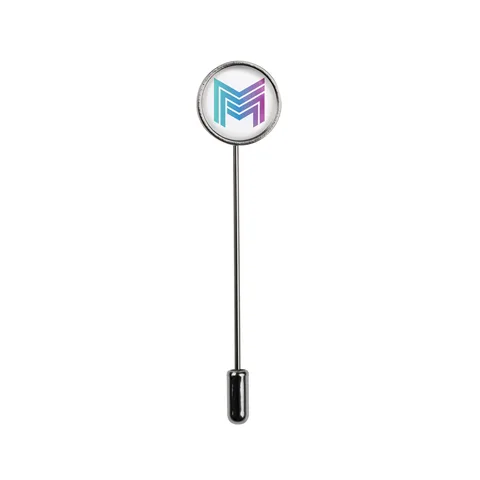 Pin Lapel Metal, Round / Square, 15 mm