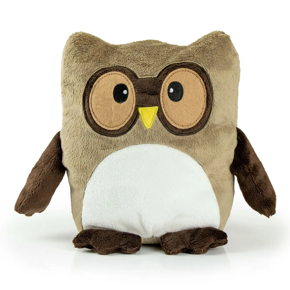 Plyschuggla och kudde | Professowl