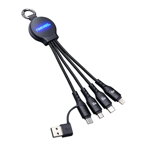 6-in-1 Ladekabel mit Beleuchtung