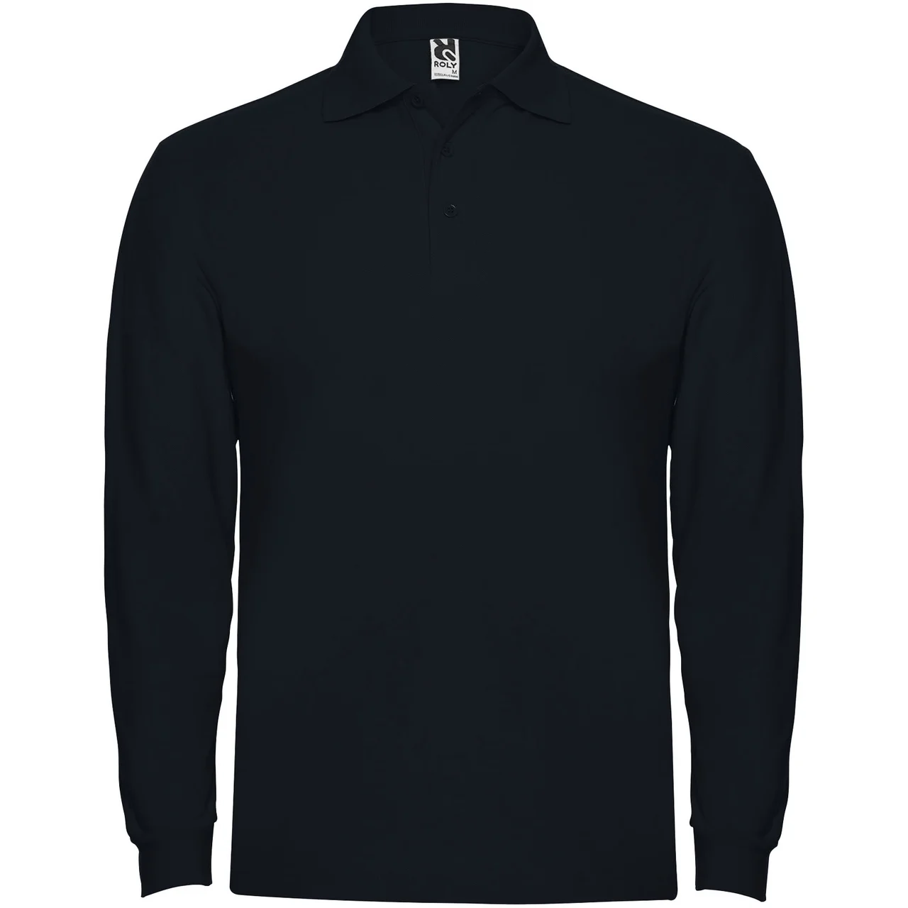 Estrella 220 g/m² långärmad pikétröja för herr