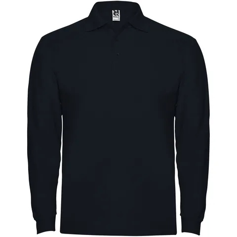Estrella 220 g/m² långärmad pikétröja för herr