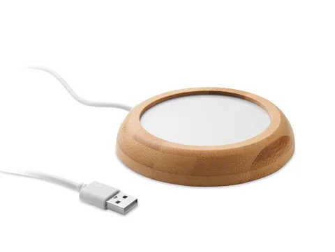 Muggvärmare i bambu med USB
