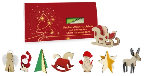 Weihnachtskarte aus Filz
