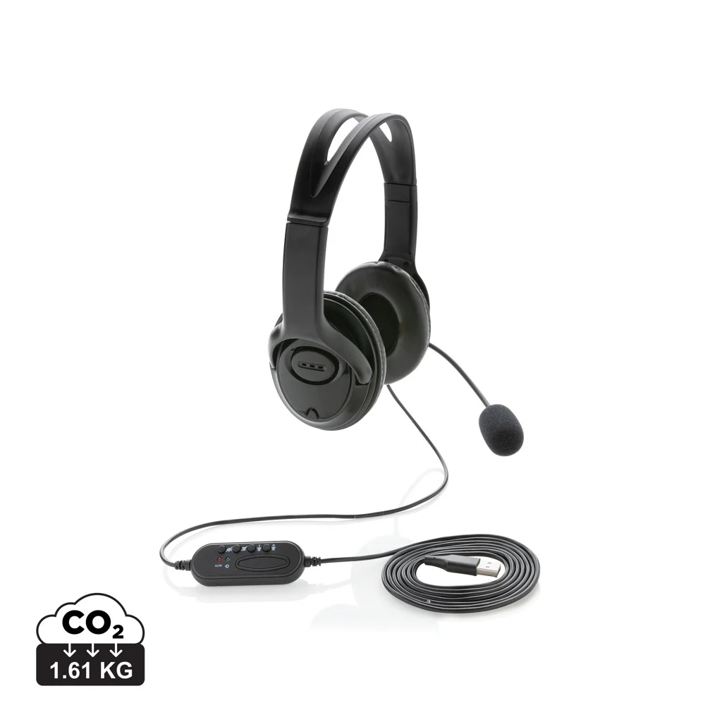 Trådbundet over-ear-headset för arbete
