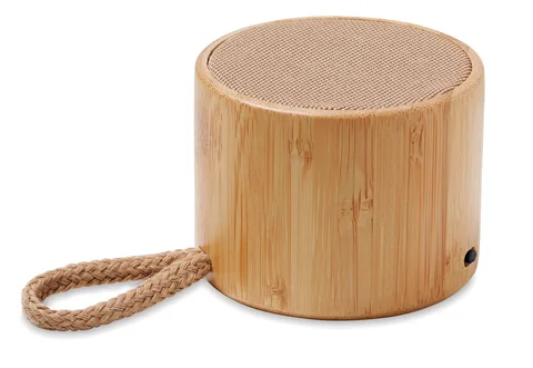 Pyöreä langaton kaiutin bambua