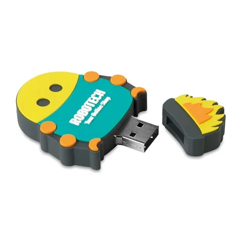 Maßgefertigter 2D- oder 3D-USB-Stick 1-32 GB, 4 PVC-Farben
