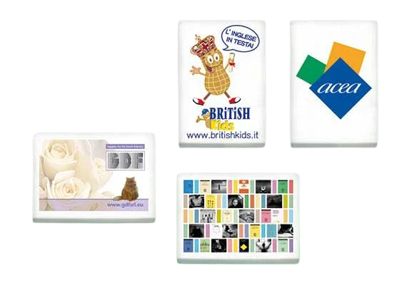 Suddgummi med logotyp och fyrfärgstryck