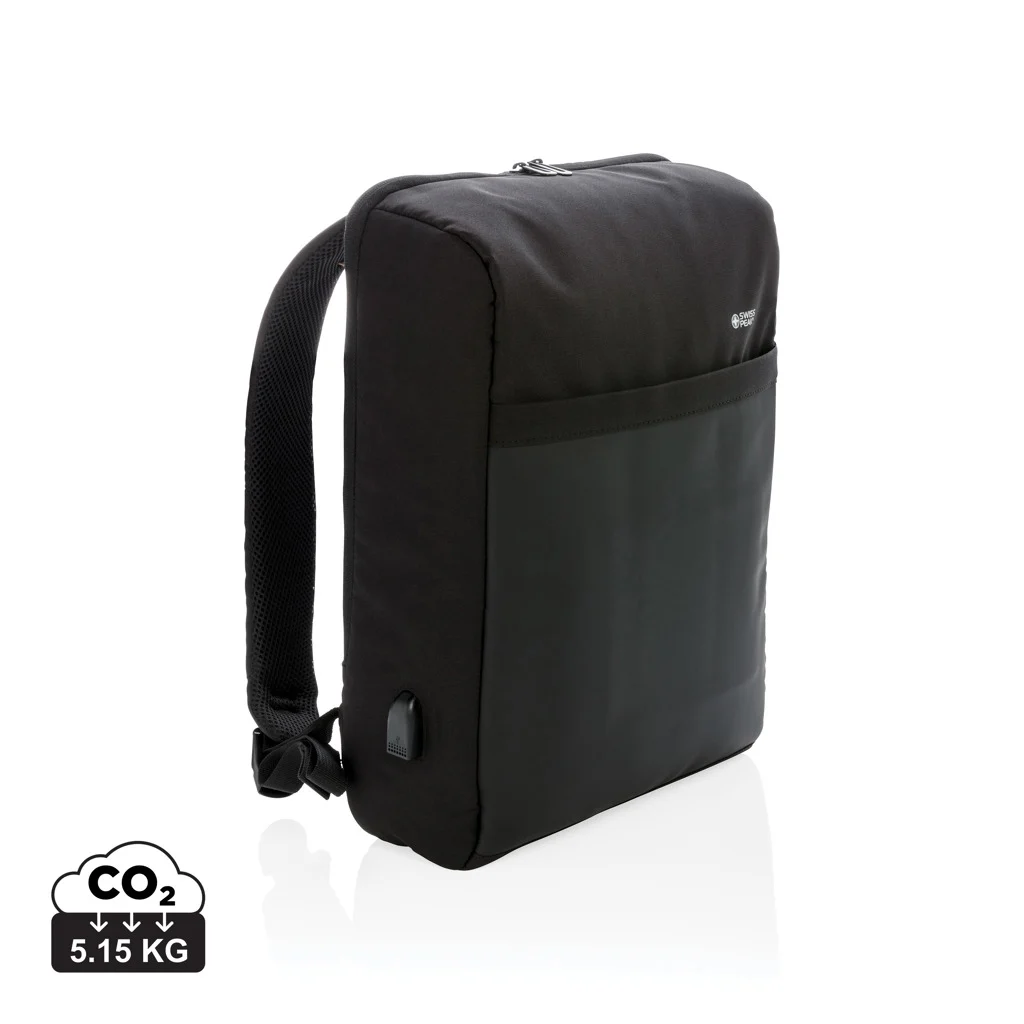 Swiss Peak 15 tum stöldskyddad RFID- och USB-ryggsäck, PVC-fri