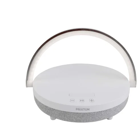 Prixton 4-in-1 10 W:n Bluetooth®-kaiutin LED-valolla ja langattomalla latausalustalla