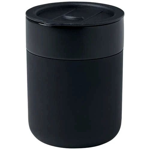 Java keramisk termos med silikonfolie och plastlock, 330 ml