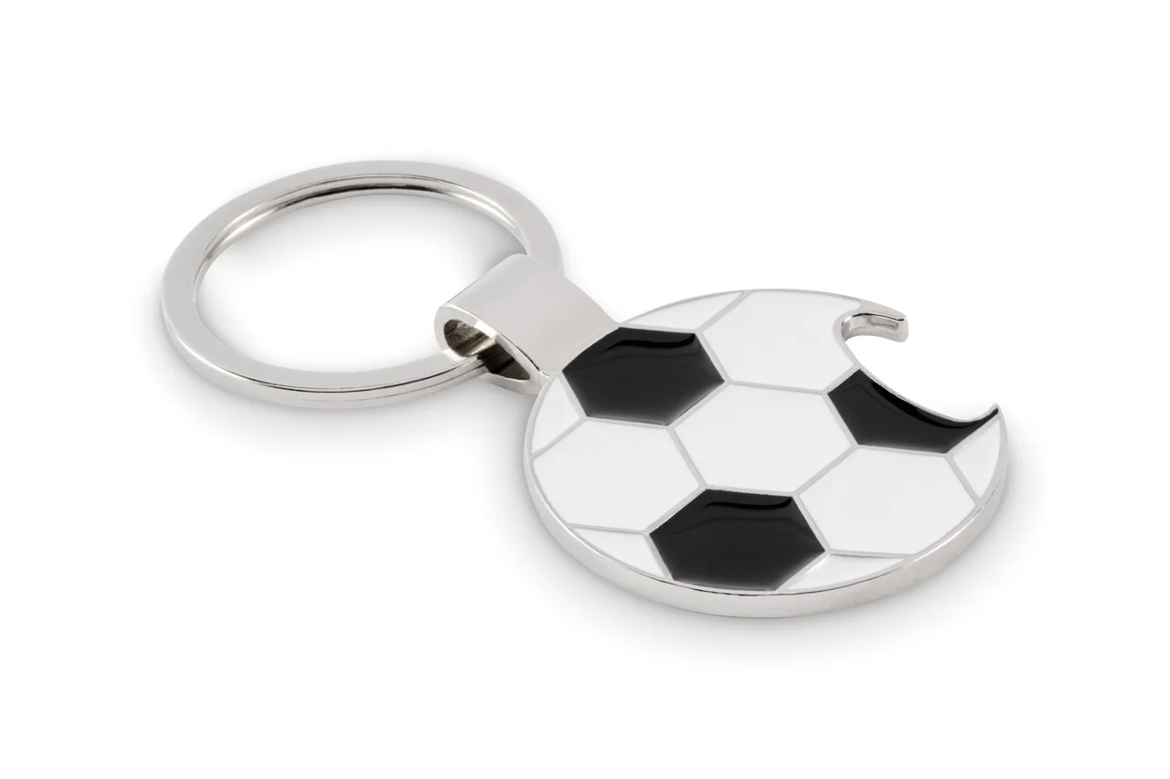 Fotbollsnyckelring med öppnare