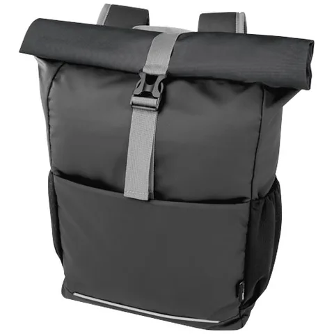 Aqua 15" GRS recycelte wasserabweisende Rolltop-Fahrradtasche 20L