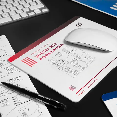 Musmattor med kalender, katalog och logotyptryck