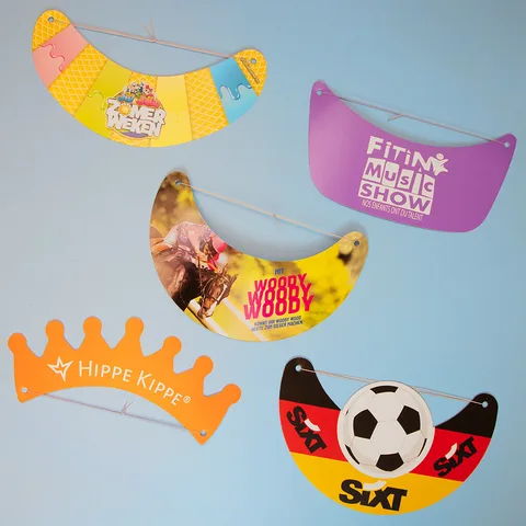 Sun visors and crowns