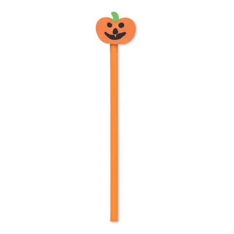 Halloweeni harilik pliiats kustutuskummiga
