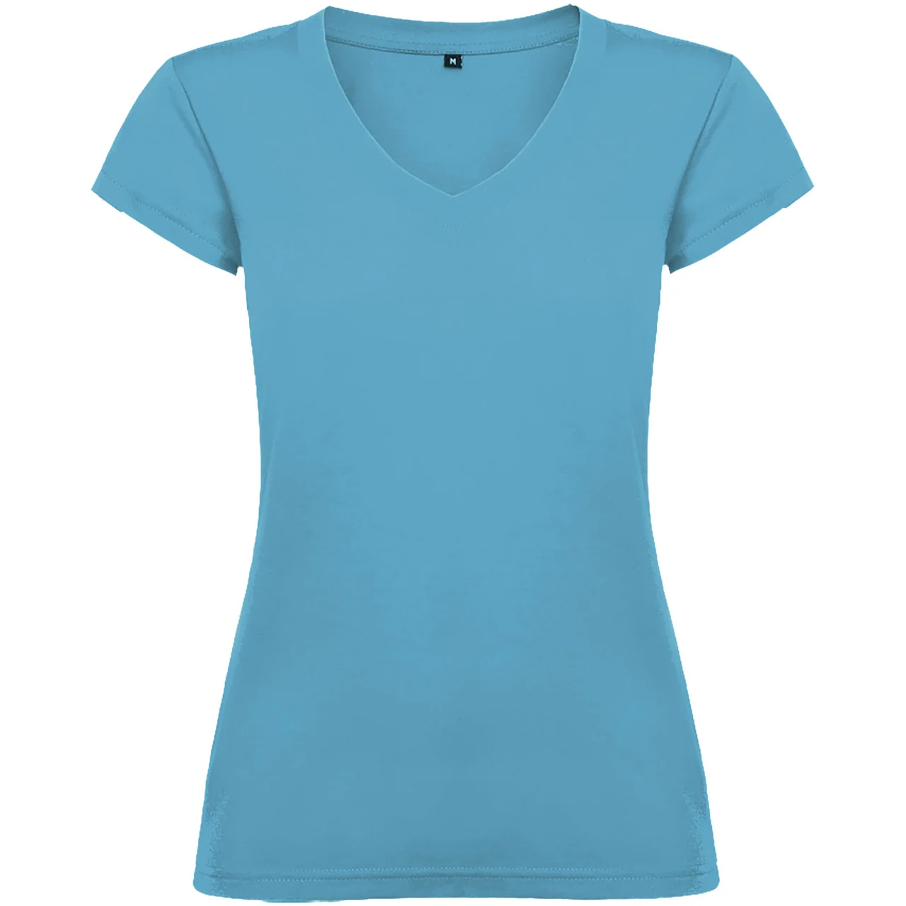 Victoria 155 g/m² kortärmad v-ringad T-shirt för dam