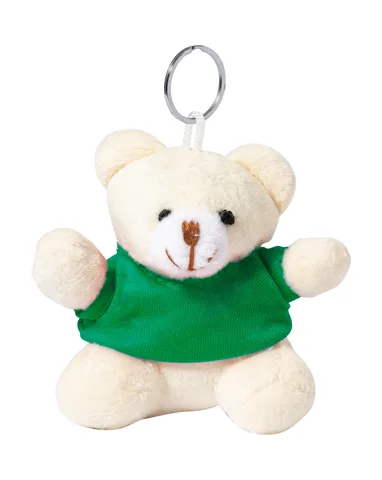Keyted nyckelring med teddybjörn i plysch