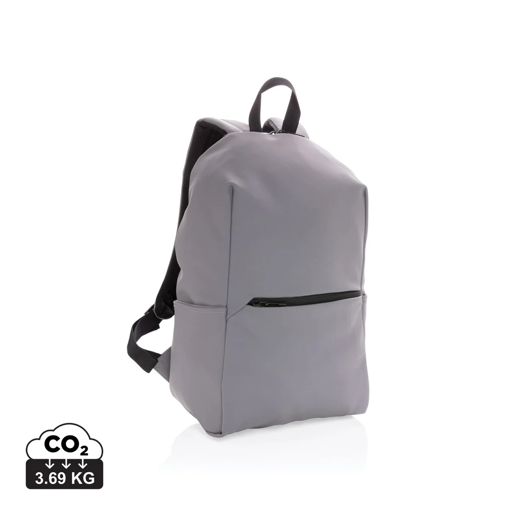 Ryggsäck i slät PU för 15.6-tums laptop