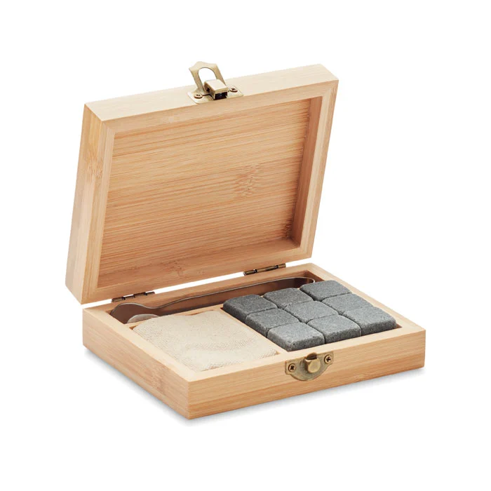 Whiskeyset i bambulåda
