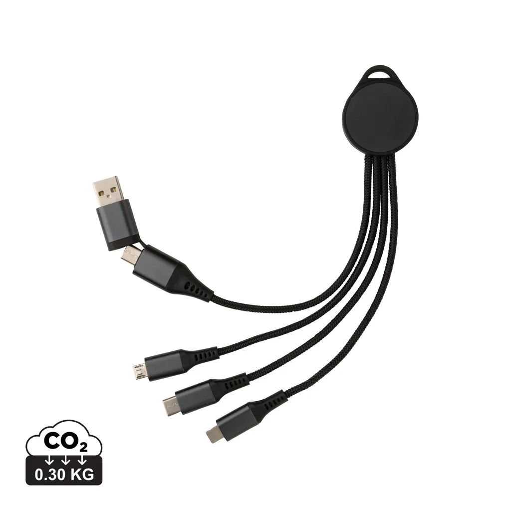 Terra RCS 6-i-1-laddkabel i återvunnen aluminium