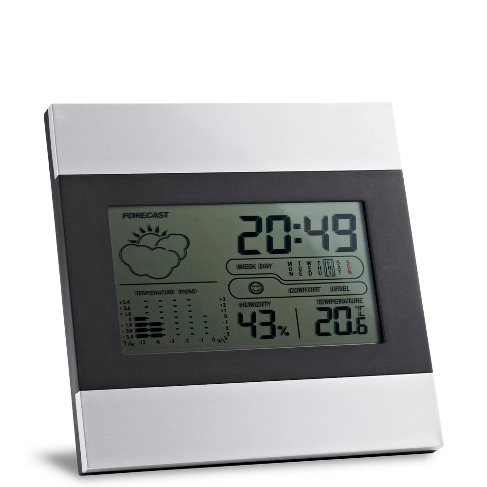 DENE. Skridbords väderstation med aluminium och ABS LCD-skärm